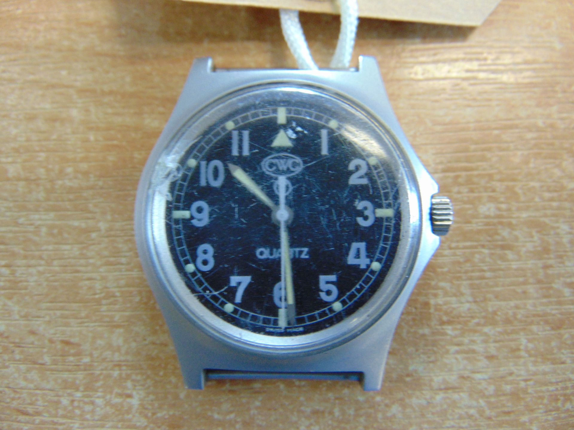 Rare CWC 0552 Royal Marines Issue Service Watch Nato Markings, Date 1990, Gulf War 1. Small Chip - Image 2 of 4