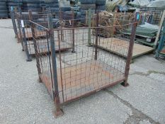 Steel Stacking Stillage with removeable sides and corner posts