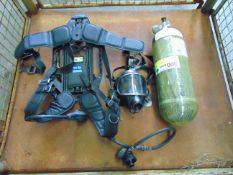 Drager PSS7000 SCBA pack frame harness with Mask and 300 Bar Cylinder