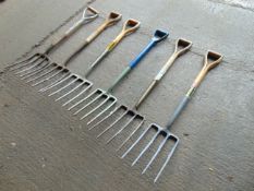 6x D Handle Digging Forks MoD Reserve Stock