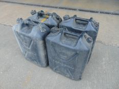 4x 20 Litre Water Jerry Cans