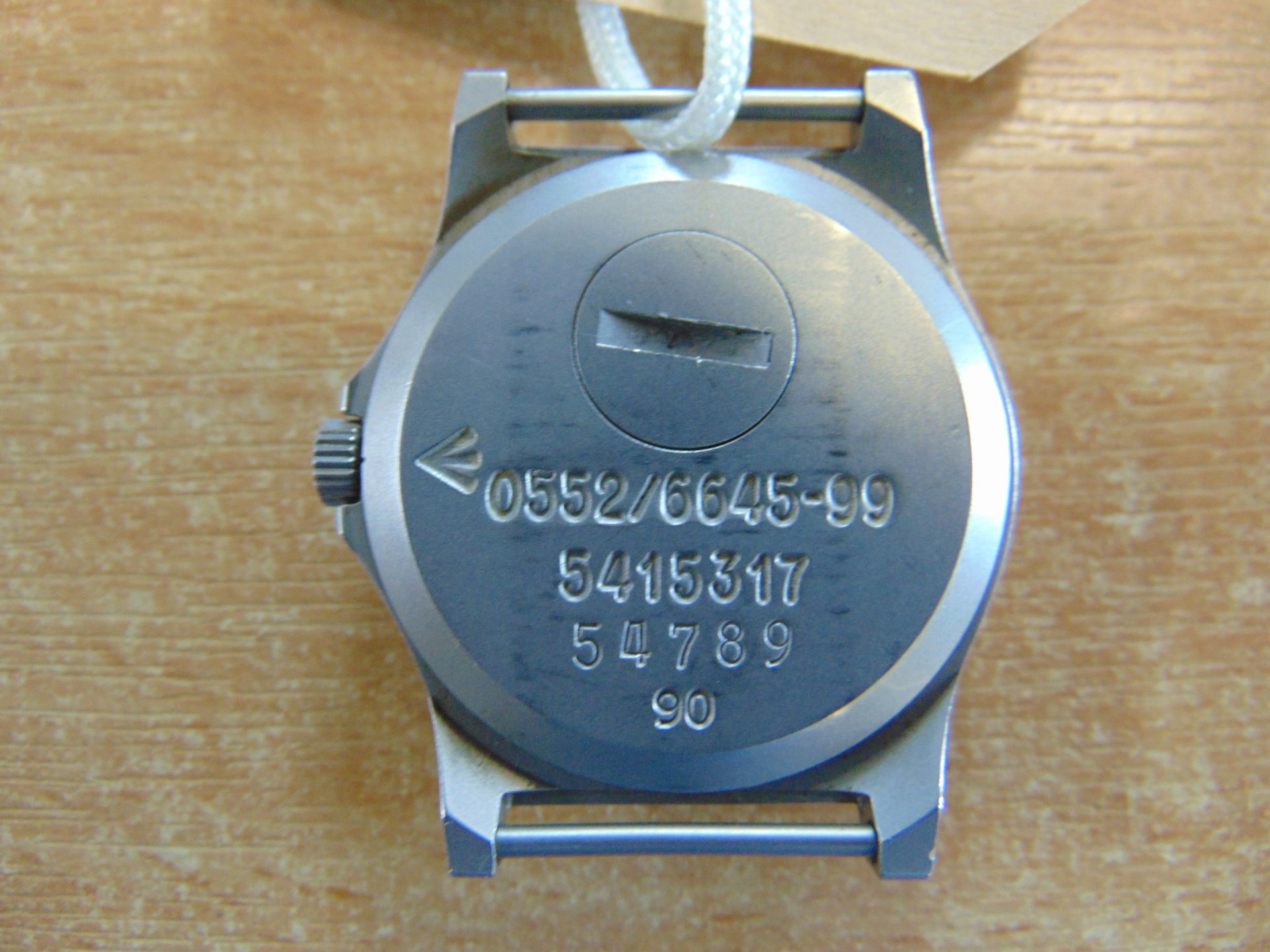 Rare CWC 0552 Royal Marines Issue Service Watch Nato Markings, Date 1990, Gulf War 1. Small Chip - Image 3 of 4