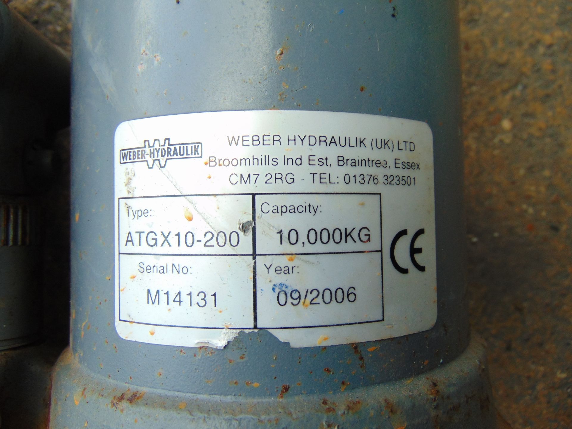 2x Weber 10 Ton Hydraulic Jacks - Image 5 of 5