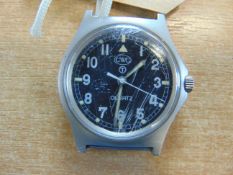CWC Fat Boy W10 British Army Service Watch Nato Markings, Date 1984, Small Scratches to Glass