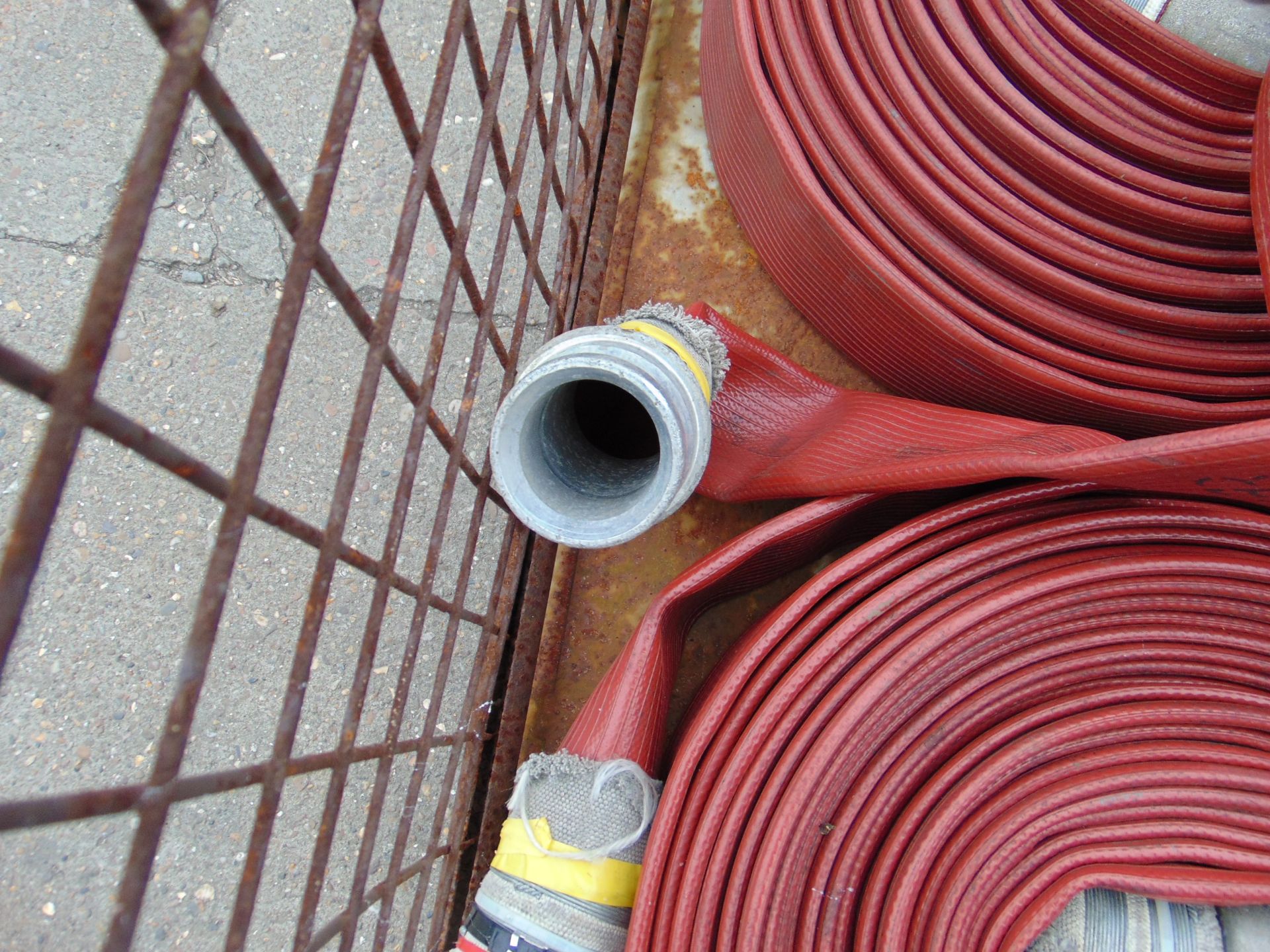 5 x Angus 64mm x 23m Layflat Fire Hoses with Couplings Sold as shown without warranty. - Image 4 of 4