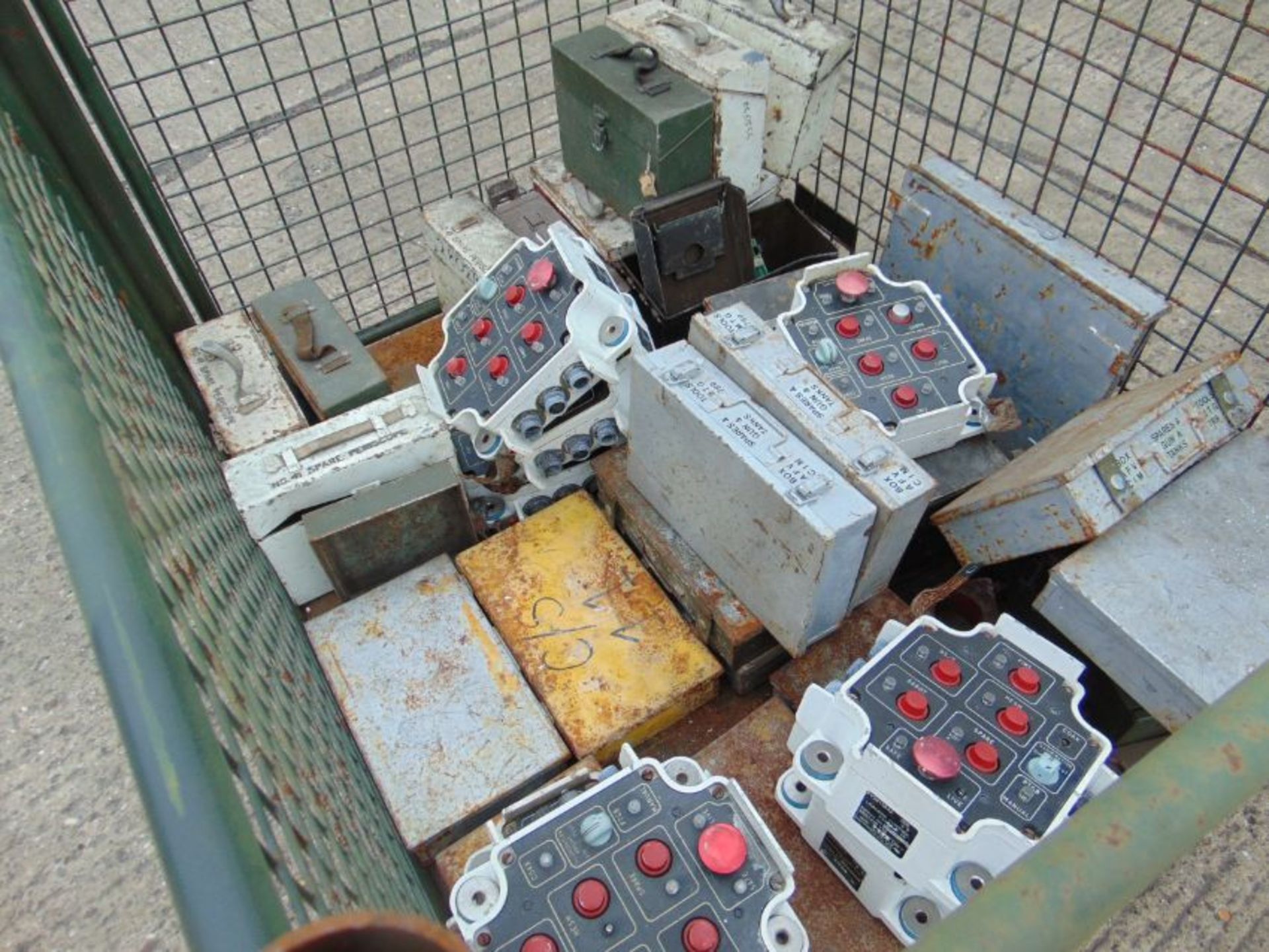1x Stillage of Control Boxes Gun Spare Boxes, Periscope boxes etc, 40 items - Image 4 of 5