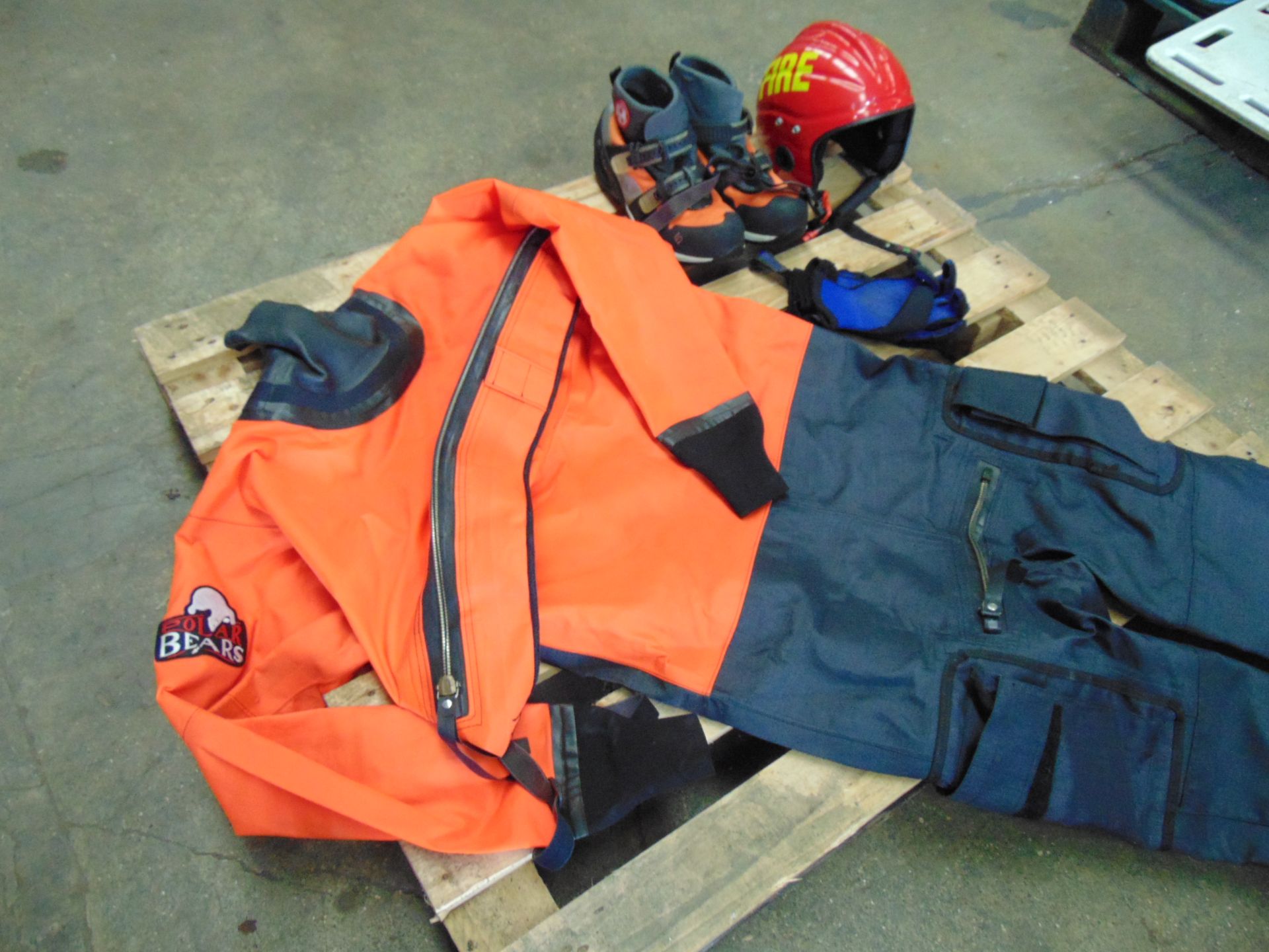 Scuba Divers Kit inc Polar Bears Dry Suit, Boots, Gloves, Helmet - Image 3 of 12