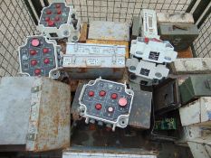 1x Stillage of Control Boxes Gun Spare Boxes, Periscope boxes etc, 40 items