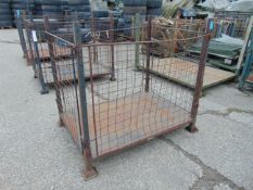 Steel Stacking Stillage with removeable sides and corner posts