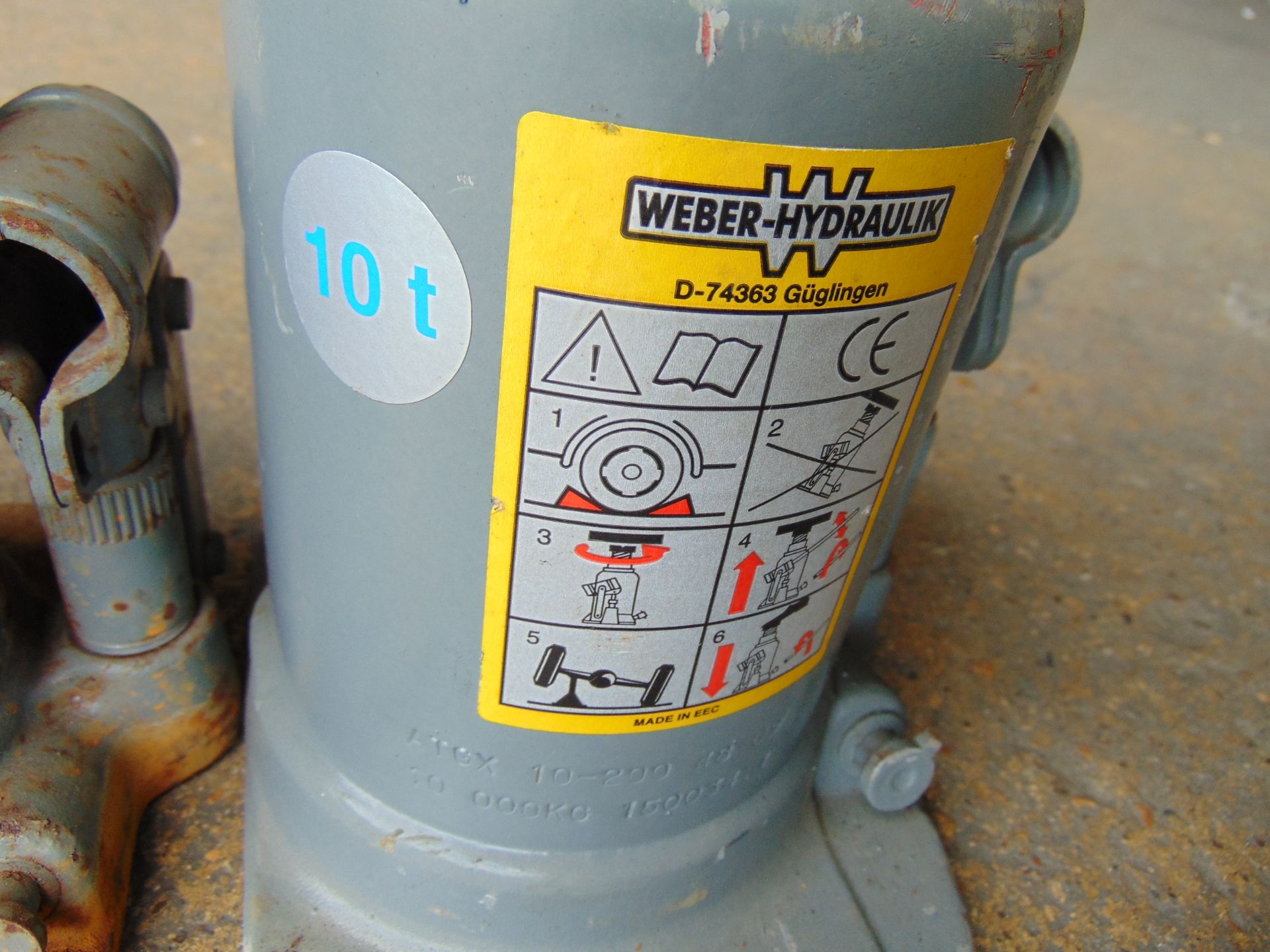 2x Weber 10 Ton Hydraulic Jacks - Image 3 of 5