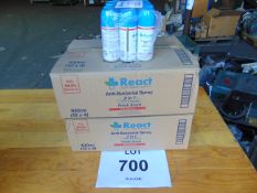 2x Box (96 Cans) REAC Anti Bacterial Spray