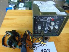 CLANSMAN SRV 353 RT 353 TRAINING RADIO C/W HAND SET AND HEAD SET