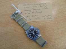 Unissued Condition CWC W10 British Army Service Watch Nato Markings, Date 1998