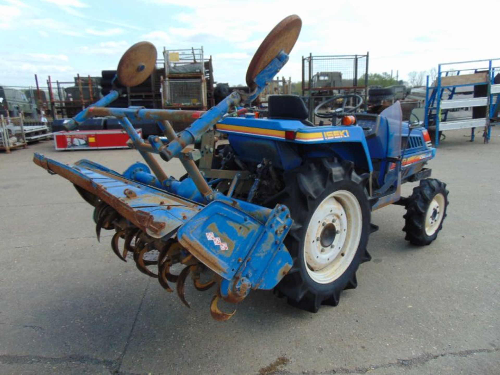 Iseki Landhope 200 4WD Compact Tractor c/w Rotovator ONLY 810 HOURS! - Image 6 of 22