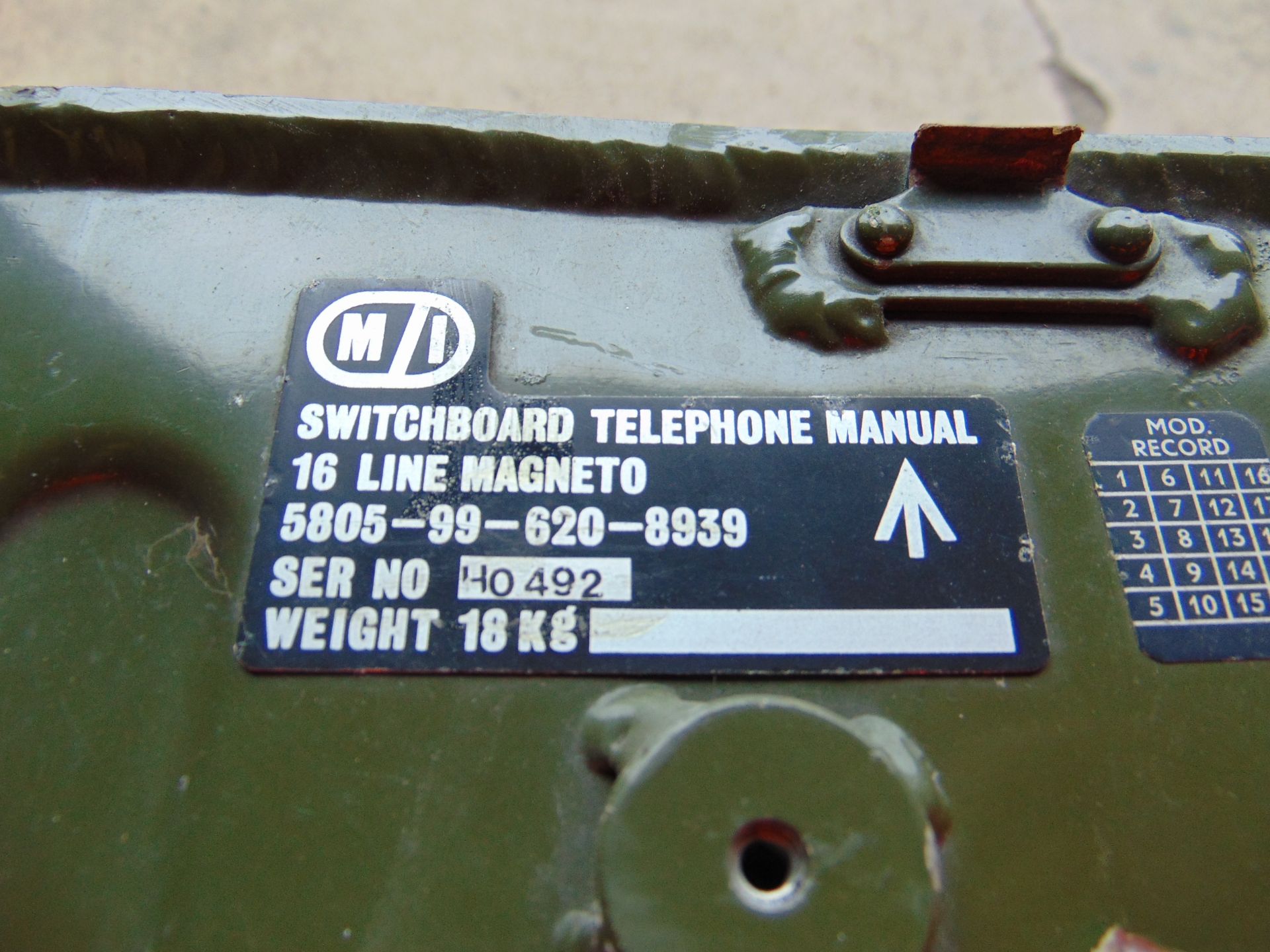 Clansman Switchboard Telephone 16 line Magneto - Image 5 of 5