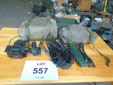 2x Clansman 30-70 MHz Antenna Units in Bags with Leads Etc