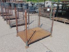 Steel Stacking Stillage with removeable sides and corner posts