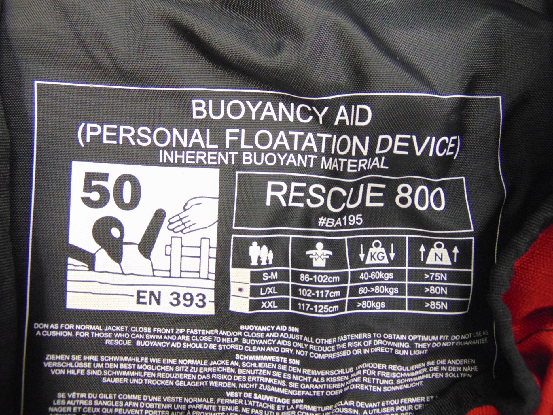 Palm Professional Rescue 800 Buoyancy Aid - PFD Personal Floatation Device Size L/XL - Image 4 of 4