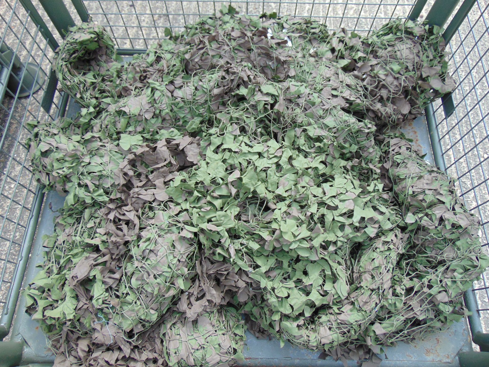 Stillage of Original Camouflaged Woodland Netting 9m x 9m