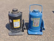 2x Weber 12 tonne Hydraulic Bottle Jacks