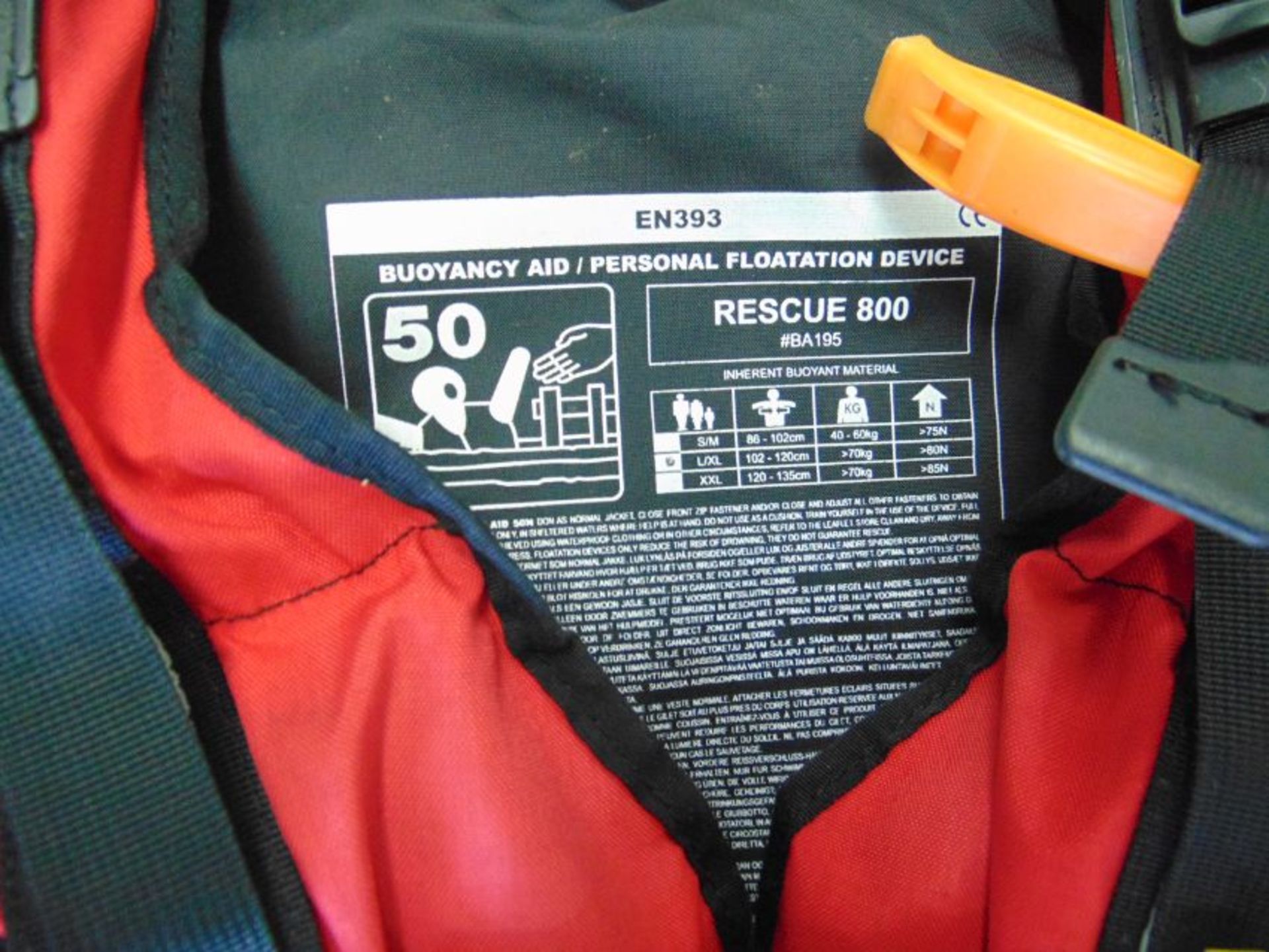 Palm Professional Rescue 800 Buoyancy Aid - PFD Personal Floatation Device Size L/XL - Image 3 of 4