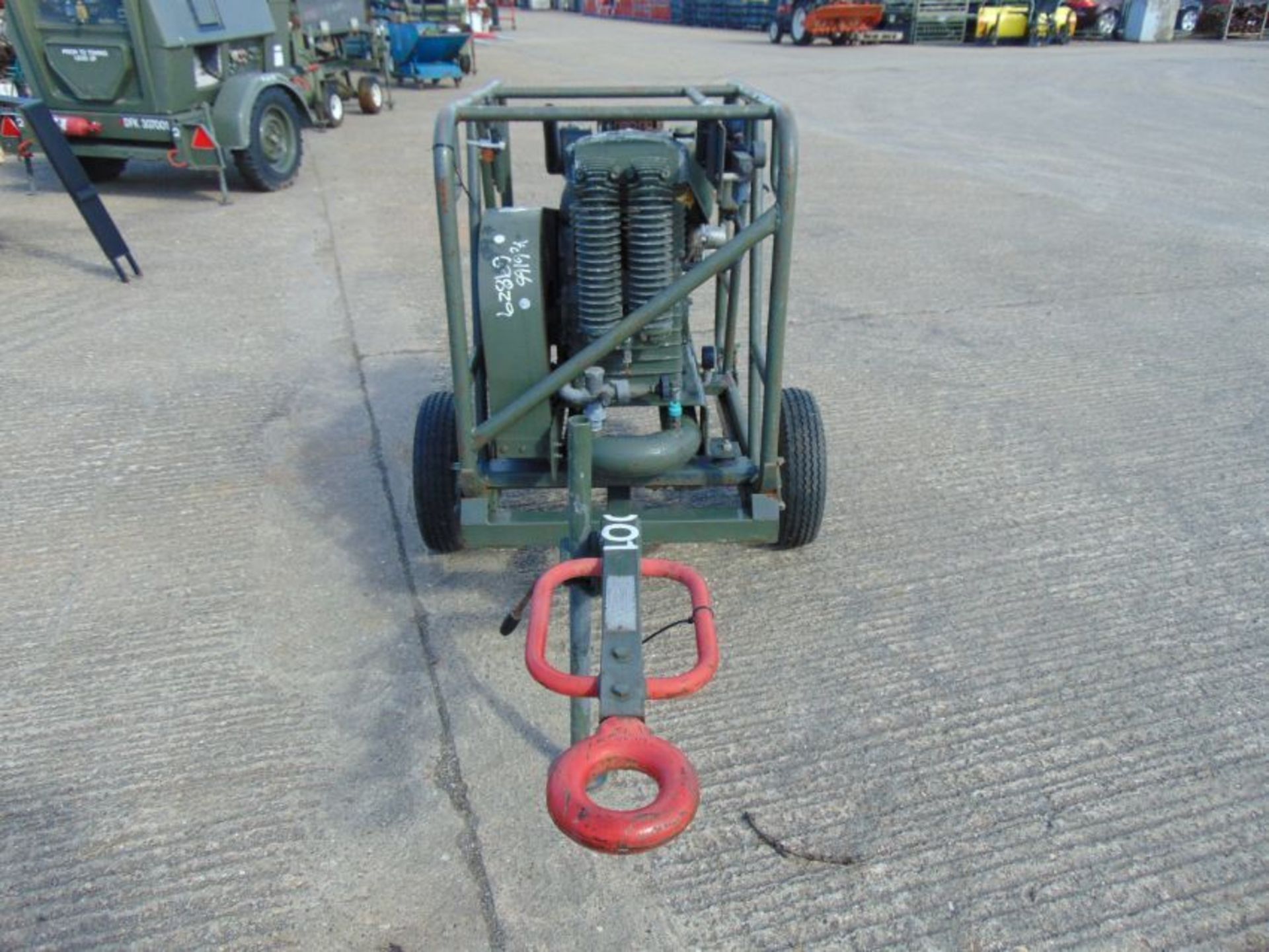 Lister Petter Lightweight Compressor mounted on single axle trailer - Image 2 of 14