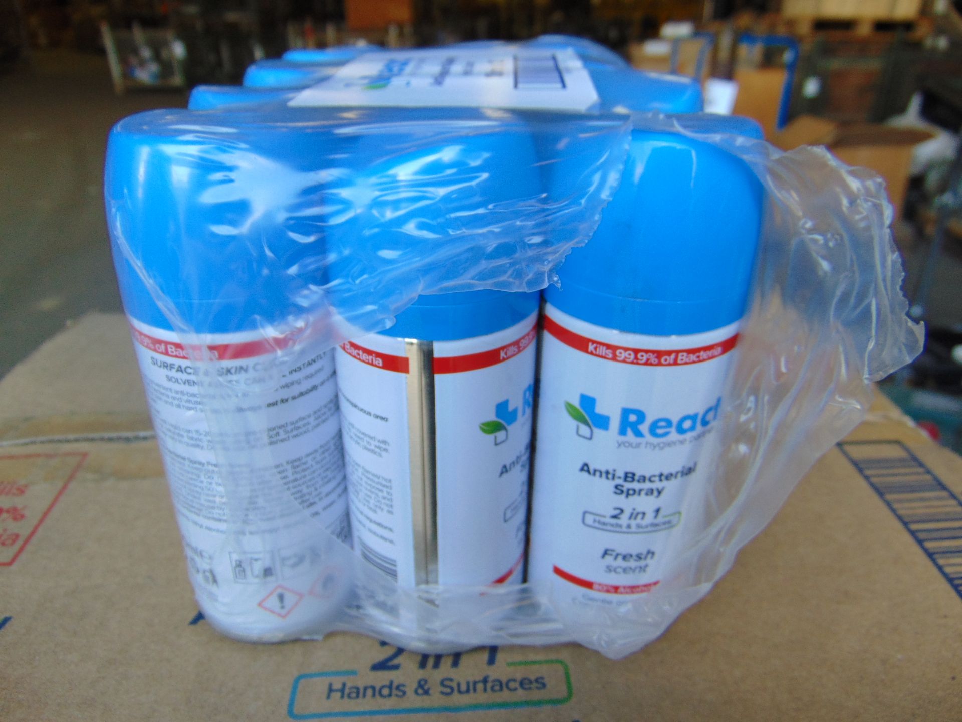 2x Box (96 Cans) REAC Anti Bacterial Spray - Image 2 of 3