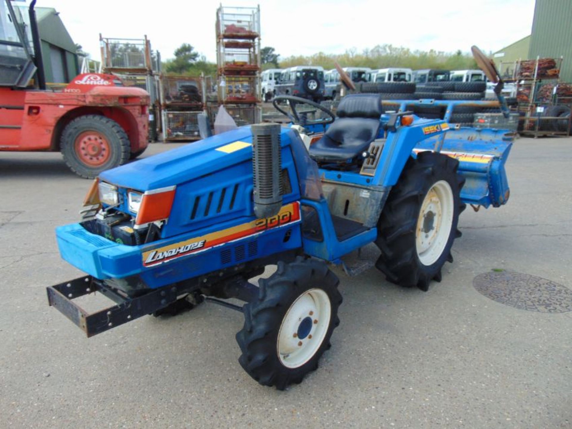 Iseki Landhope 200 4WD Compact Tractor c/w Rotovator ONLY 810 HOURS! - Image 3 of 22