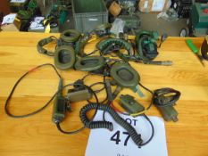 4x Clansman Headsets c/w Pressel