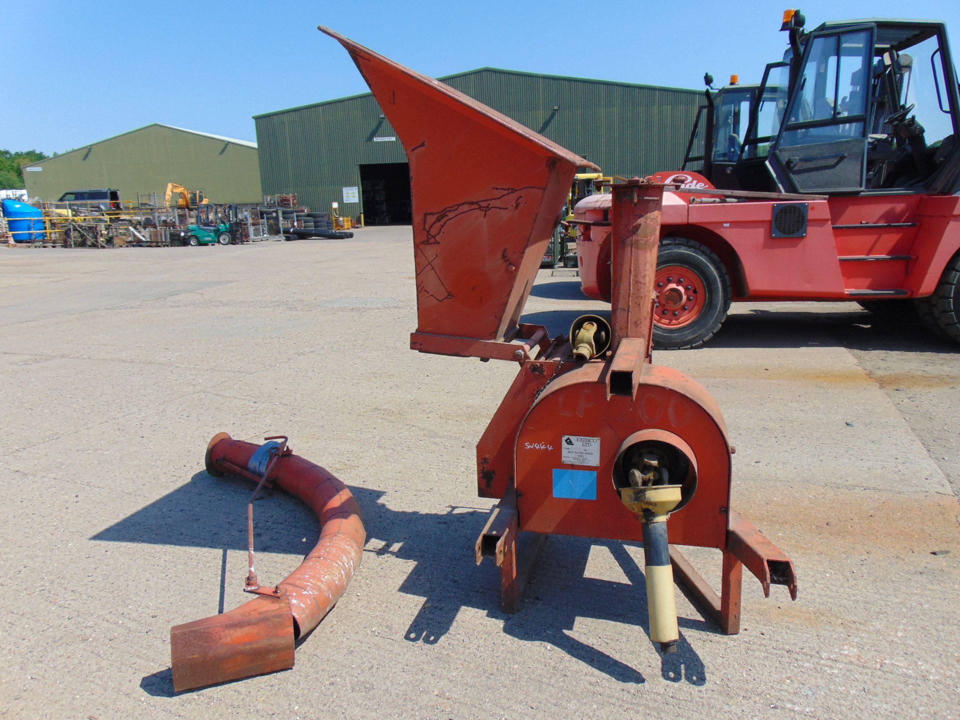Exenco Wood Chipper 350p PTO driven with 3 point linkage