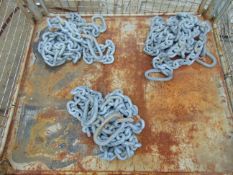 3 x 3m Galvanised Chain Assys