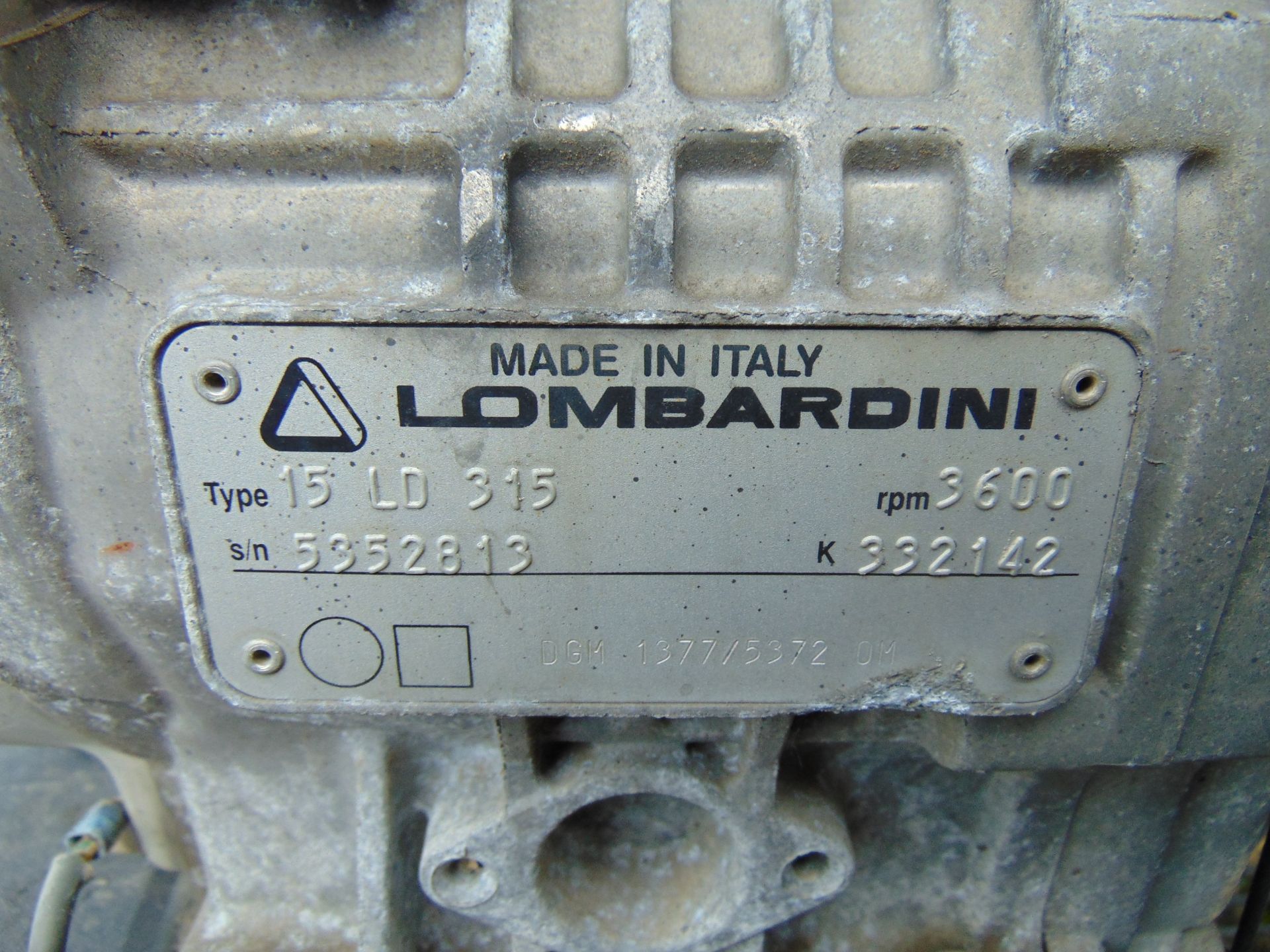 Lombardini 15LD315 Diesel Engine Compressor Assy - Image 5 of 5