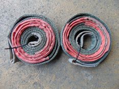 2x Land Rover Wolf Towing/ Recovery Straps