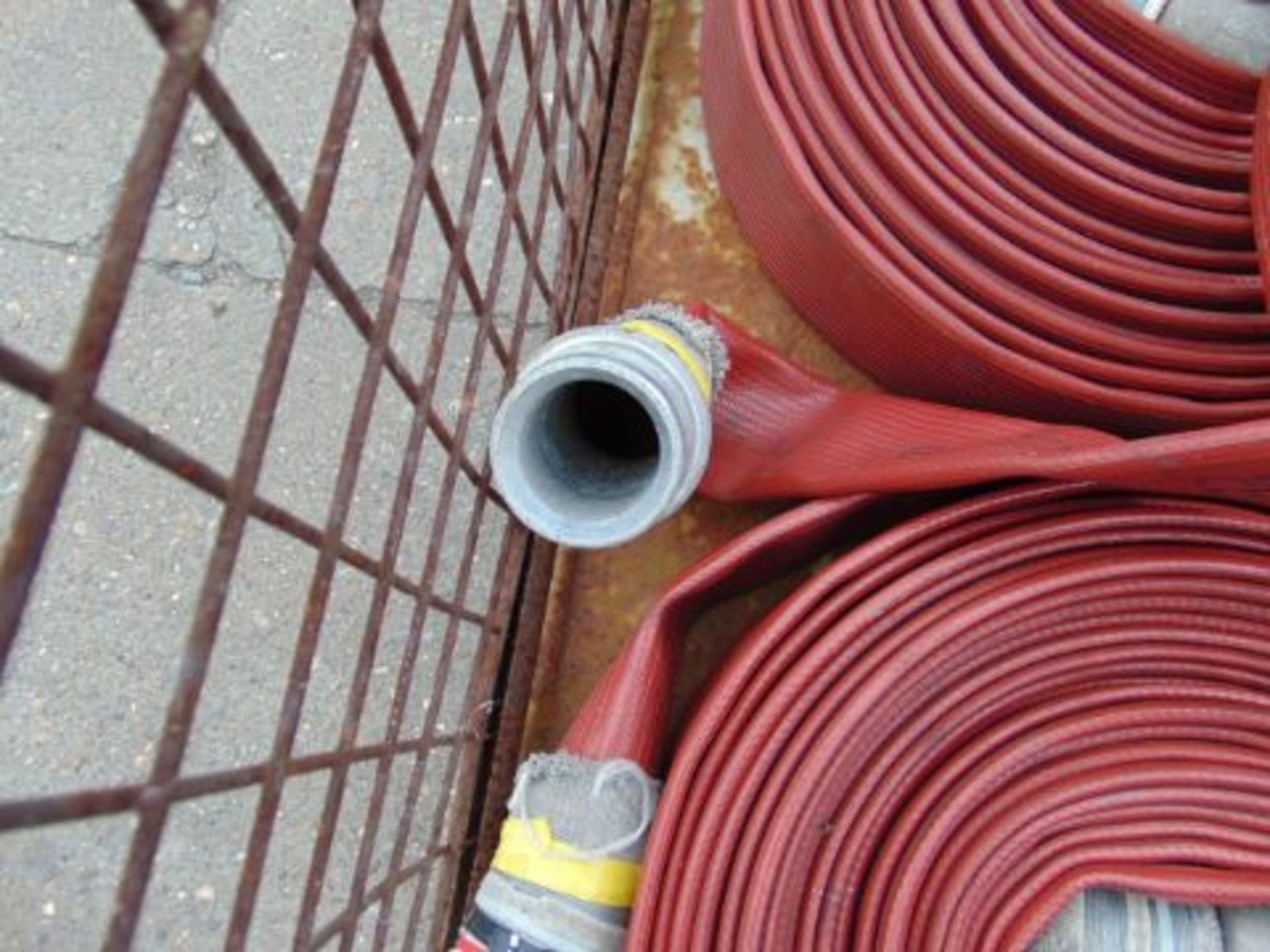 5 x Angus 64mm x 23m Layflat Fire Hoses with Couplings - Image 3 of 3