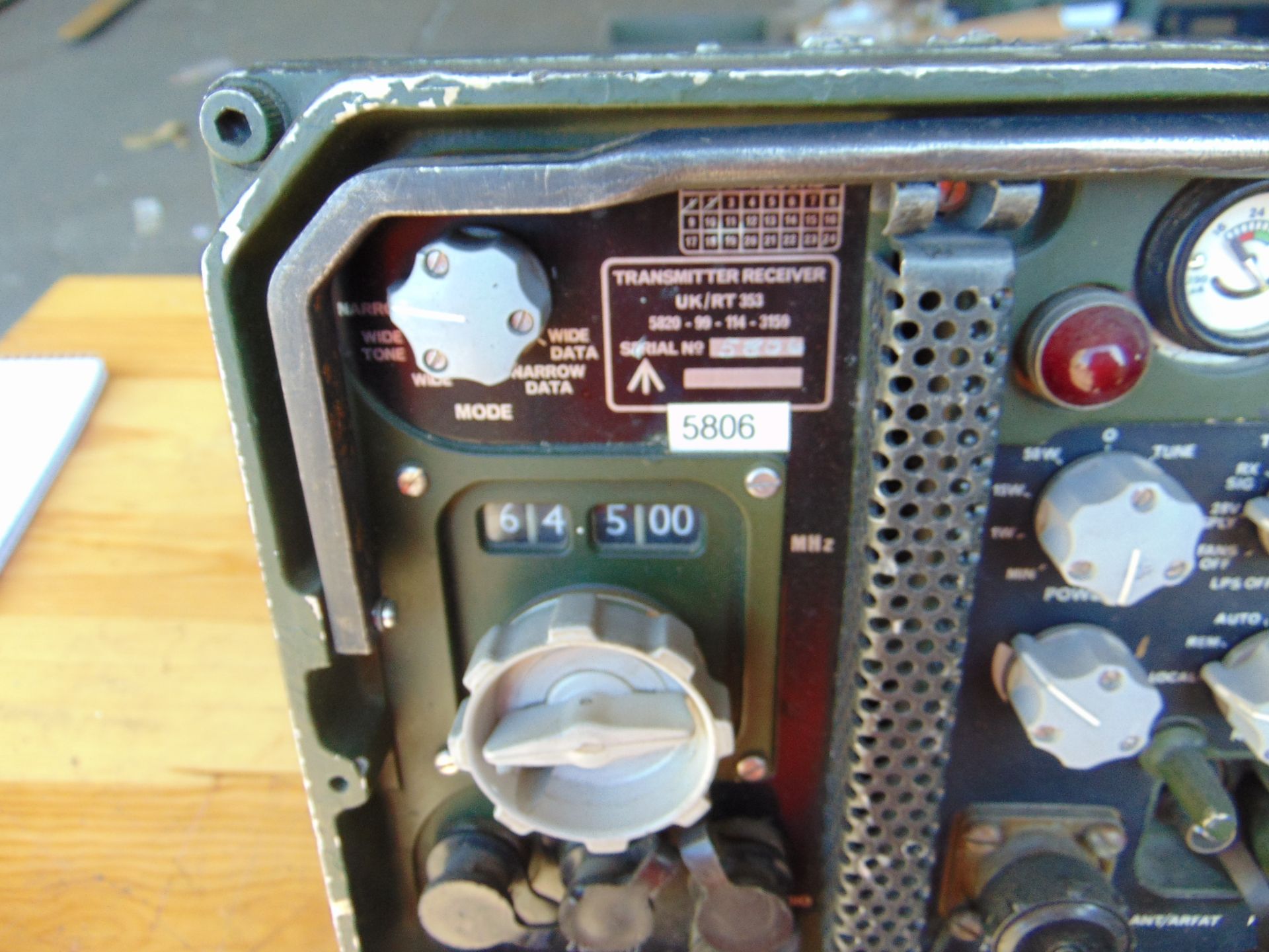 Clansman UK/RT 353 VHF Transmitter Receiver - Image 4 of 4