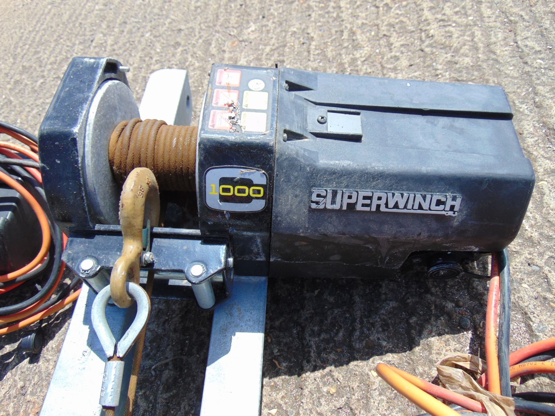 2x Galvanised Winching Frames c/w Superwinch C1000 Winches, Controls, Pulleys etc - Image 3 of 10