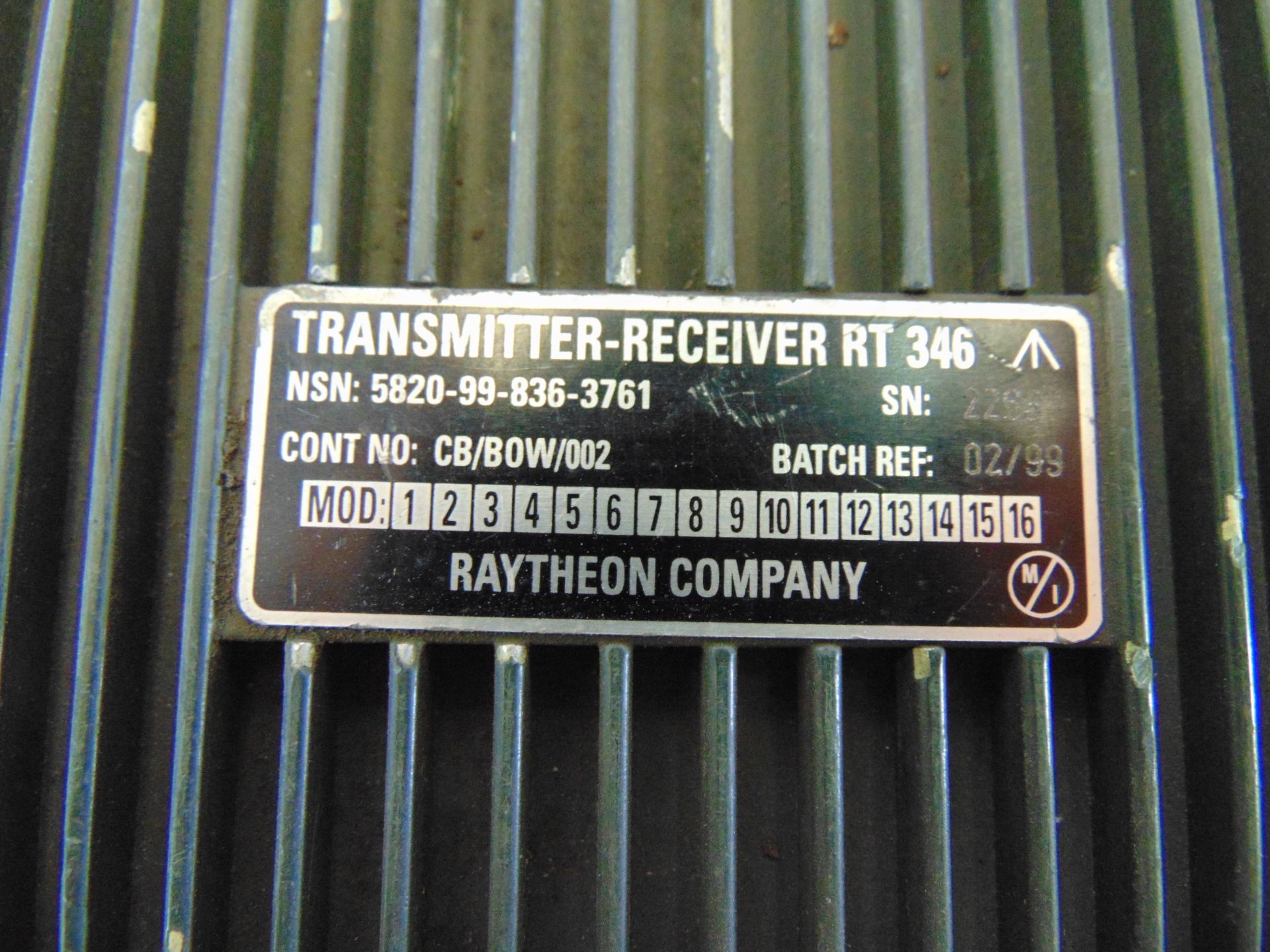 TRANSMITTER RECIEVER RT 346 READ OUT CRACKED - Image 5 of 5