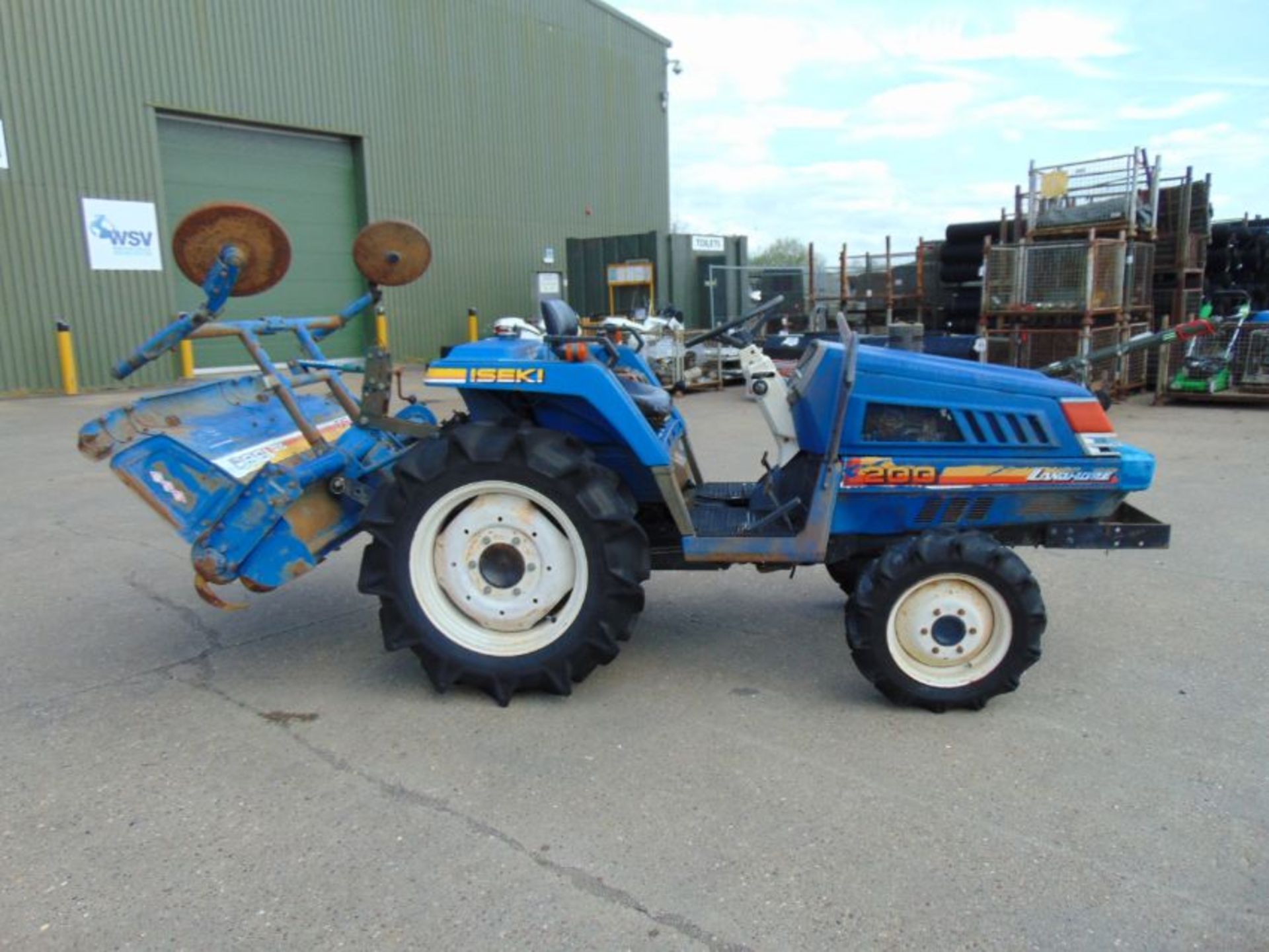 Iseki Landhope 200 4WD Compact Tractor c/w Rotovator ONLY 810 HOURS! - Image 5 of 22