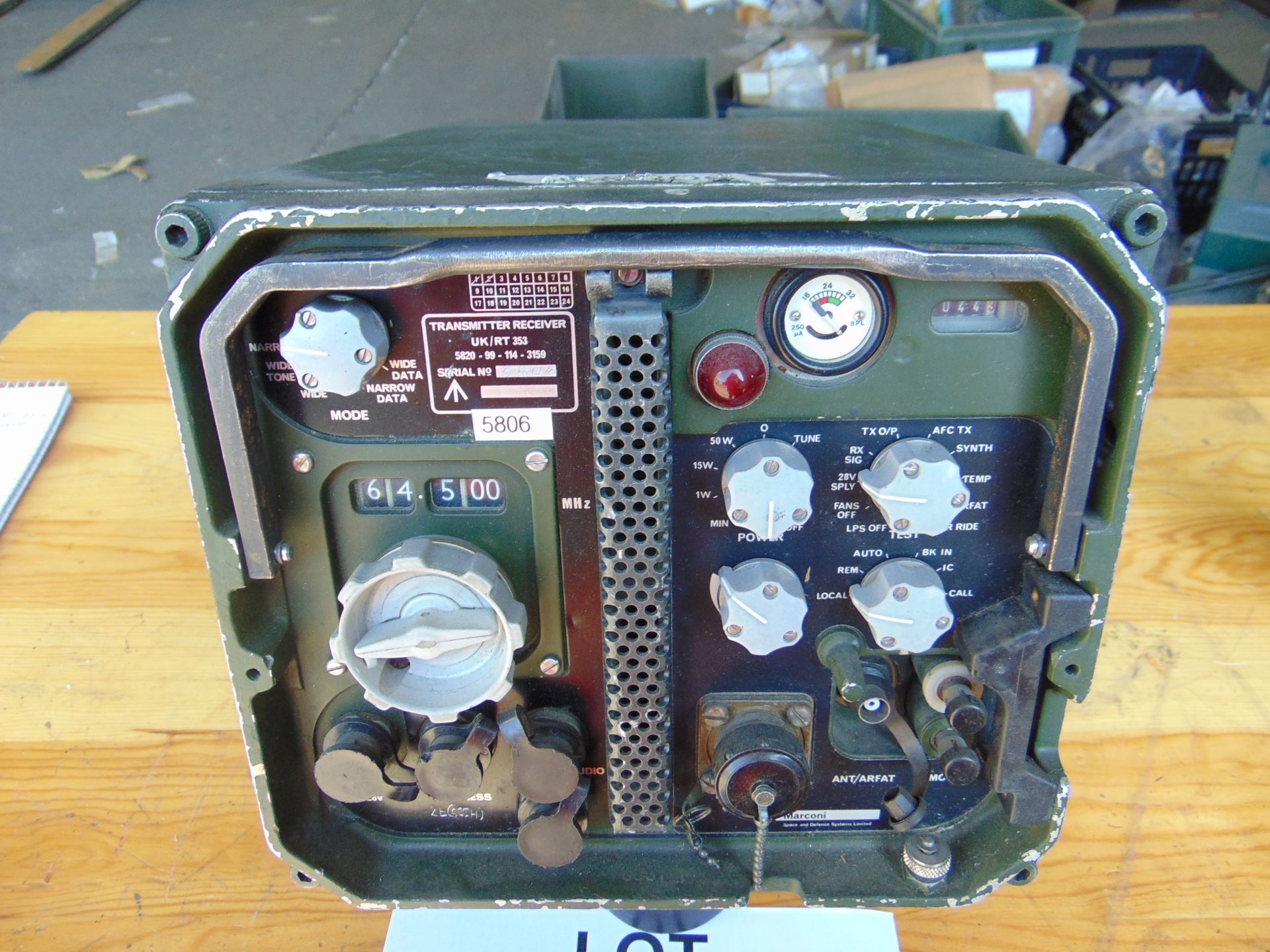 Clansman UK/RT 353 VHF Transmitter Receiver - Image 2 of 4