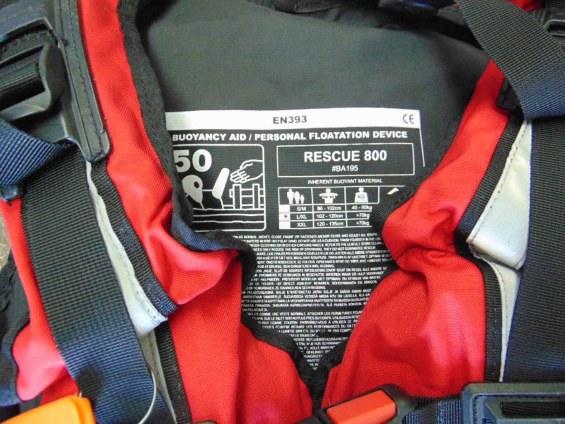 Palm Professional Rescue 800 Buoyancy Aid - PFD Personal Floatation Device Size L/XL - Image 3 of 4