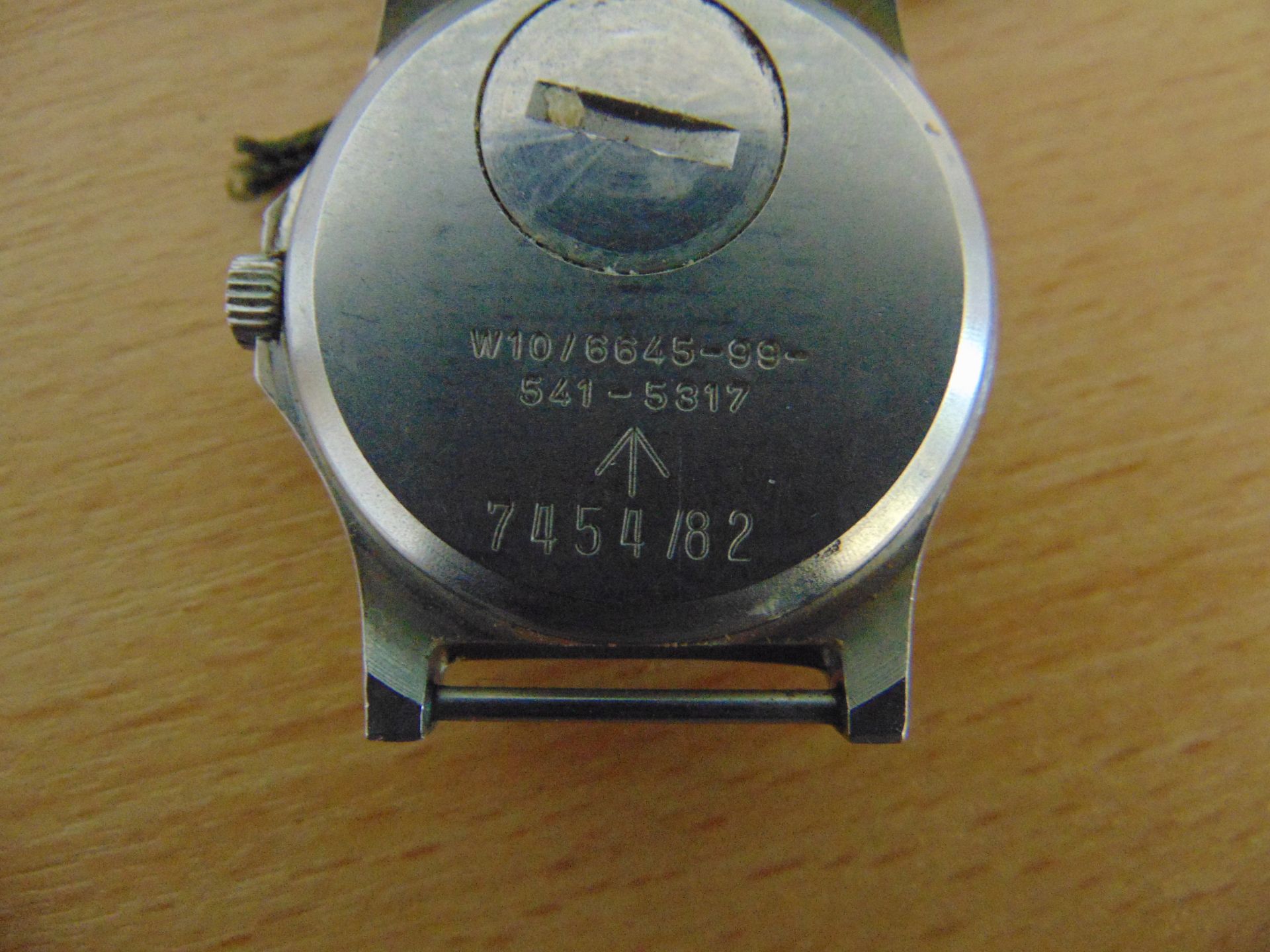 RARE CWC FAT BOY W10 BRITISH ARMY SERVICE WATCH NATO NUMBERS DATE 1982 FALKLANDS WAR GLASS SCRATCHED - Image 6 of 8