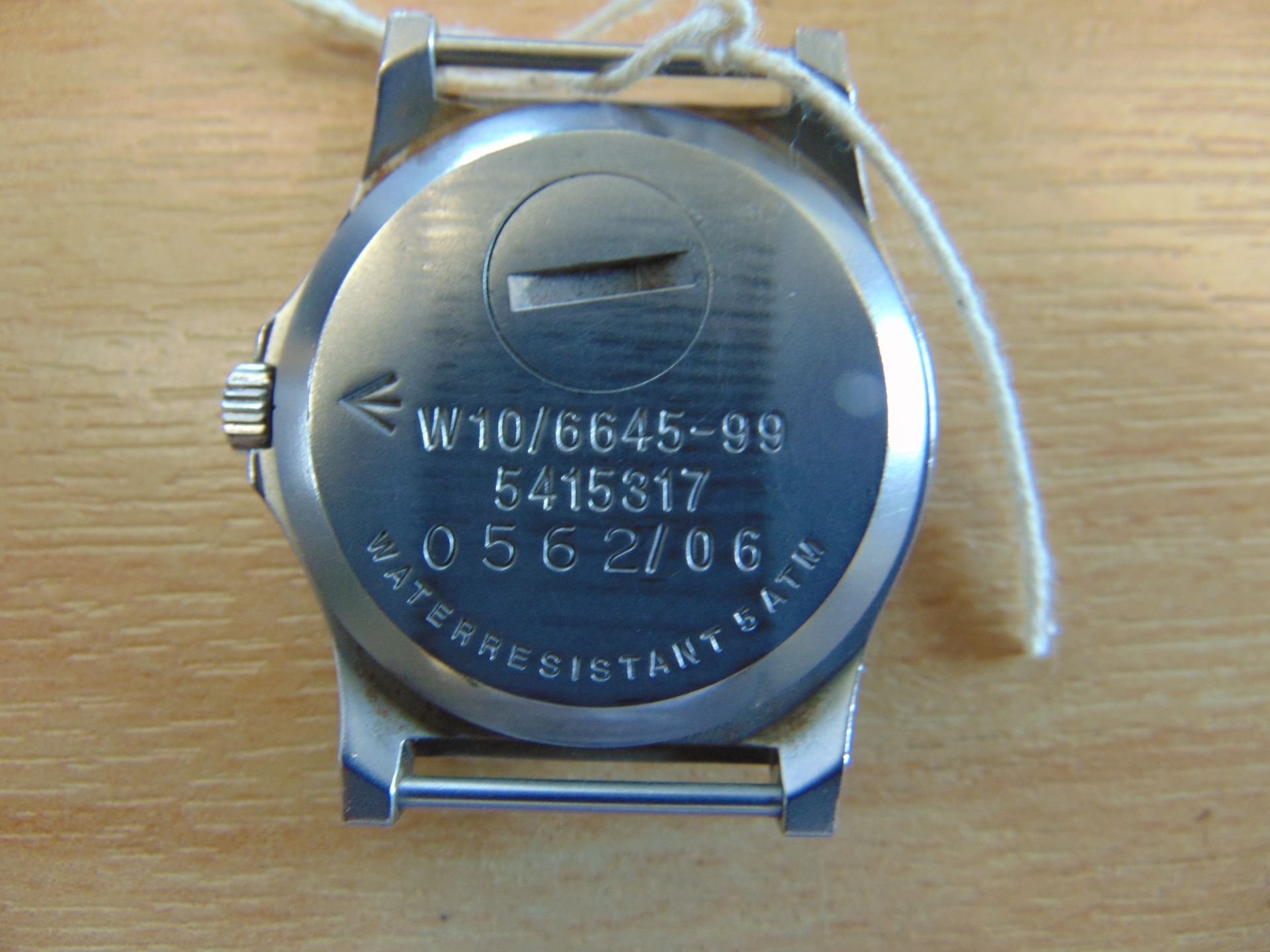 CWC British Army W10 Service Watch Water Proof to 5ATM Nato marks, Date 2006, * SNo 0562 * - Image 2 of 3