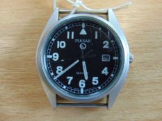 Pulsar British Army Service Watch with Date Adjust Nato Marks, Date 2001