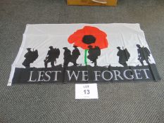 Lest We Forget Army Flag 5ft x 3ft