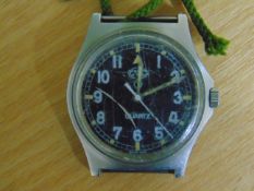 CWC W10 BRITISH ARMY SERVICE WATCH NATO MARKS DATE 1998 SMALL SCRATCH TO GLASS.