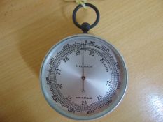 BRITISH ARMY COMPENSATED HAND BAROMETER ISSUED TO 42 SERVEY ENGINEER REGIMENT RE SERIAL N.0010