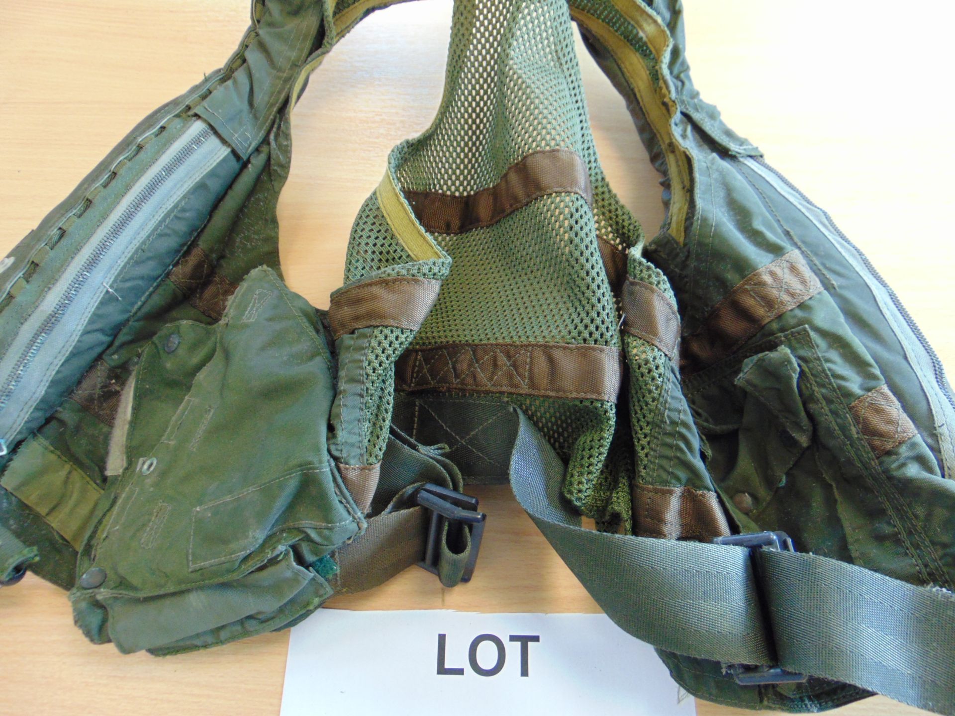 R.A.F Issue Air Crew Life Preserver Vest Mai West Complete - Image 3 of 6