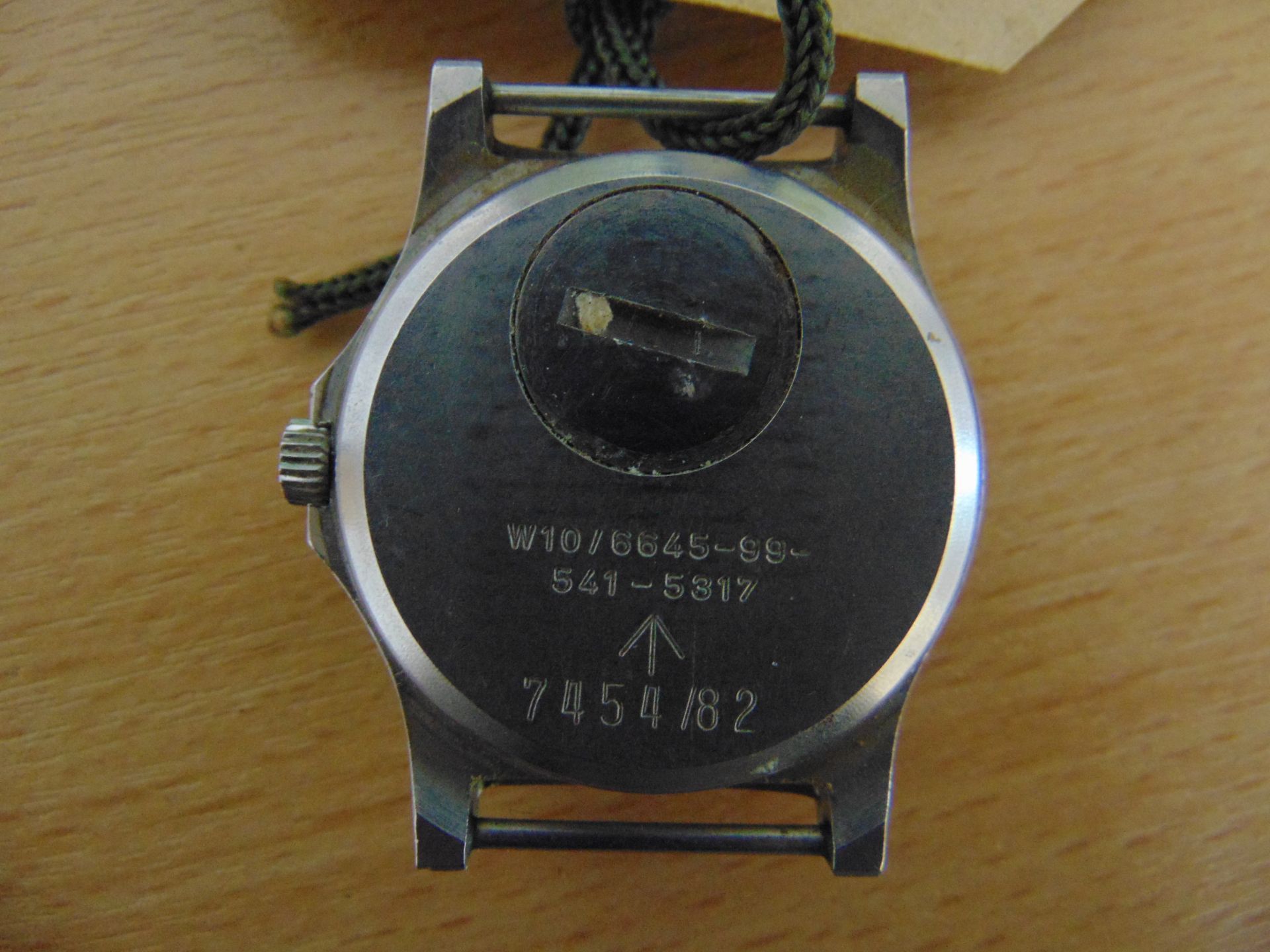 RARE CWC FAT BOY W10 BRITISH ARMY SERVICE WATCH NATO NUMBERS DATE 1982 FALKLANDS WAR GLASS SCRATCHED - Image 3 of 8