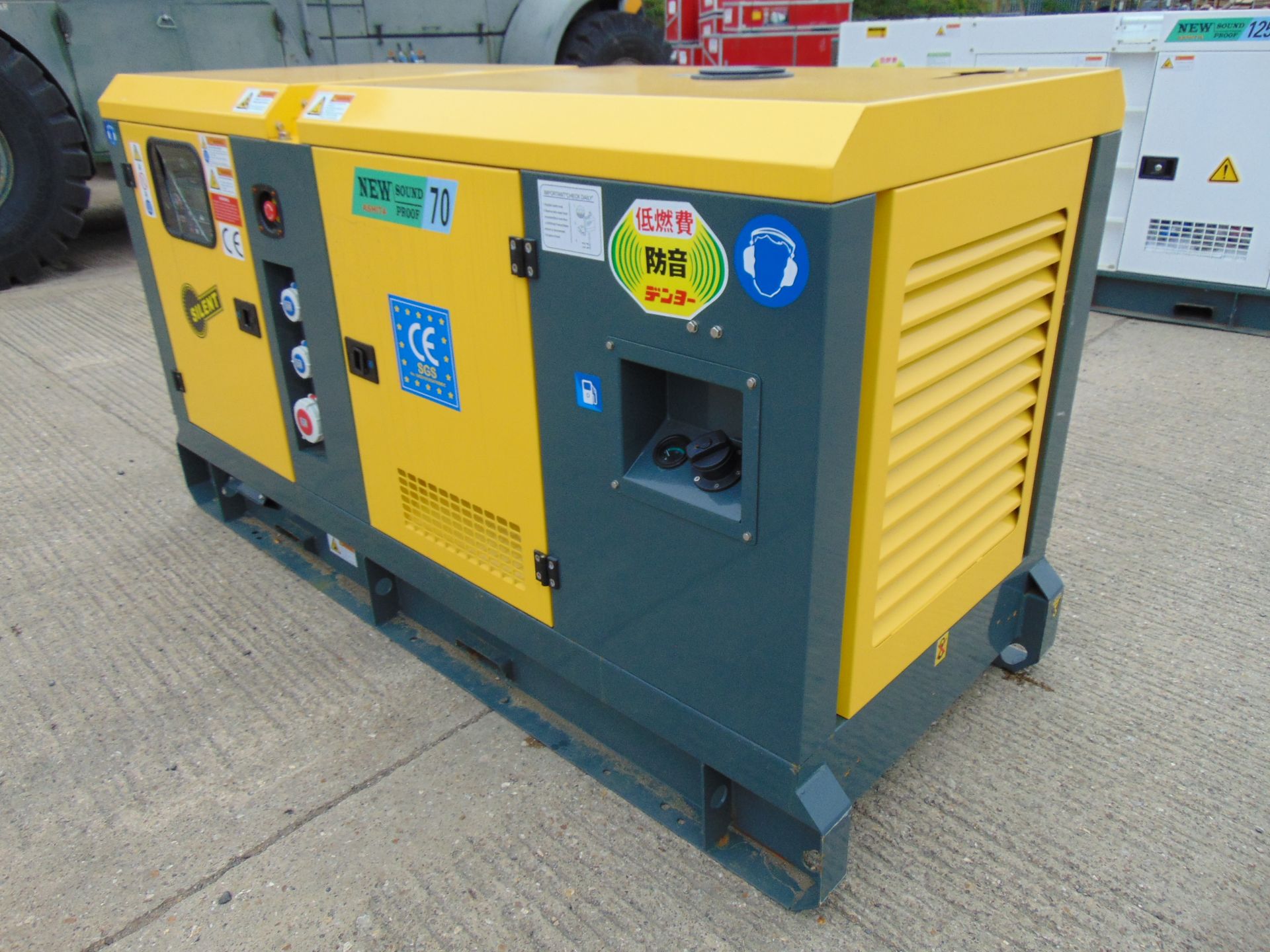 2023 UNISSUED 70 KVA 3 Phase Silent Diesel Generator Set - Image 5 of 15