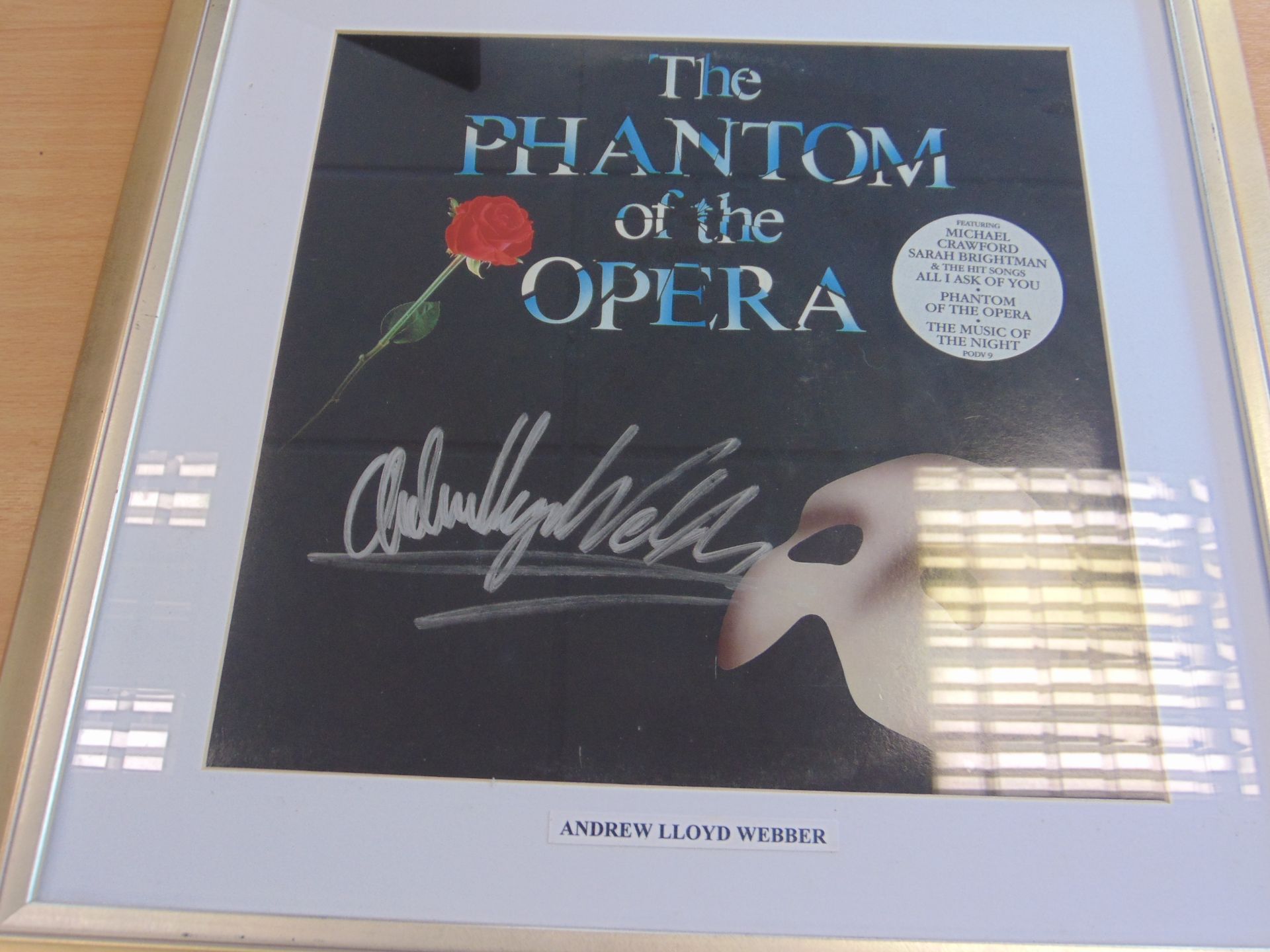 Superb Phantom of the Opera signed by Andrew Lloyd Webber Staring Michael Crawford & Sarah Brightman - Image 2 of 4